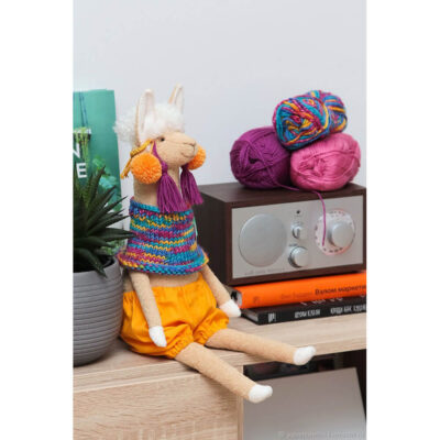 Llama con Poncho